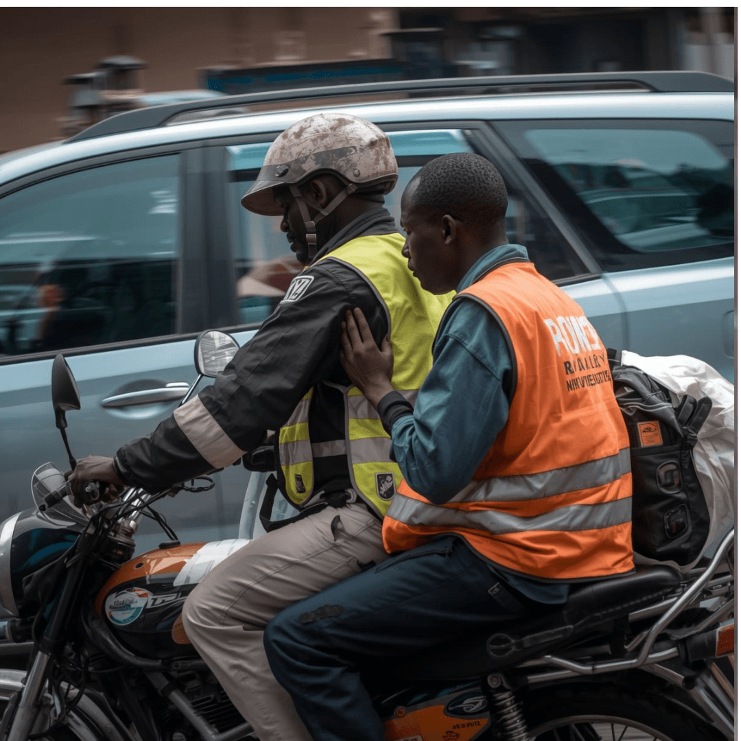 Person reacting to dirty helmet