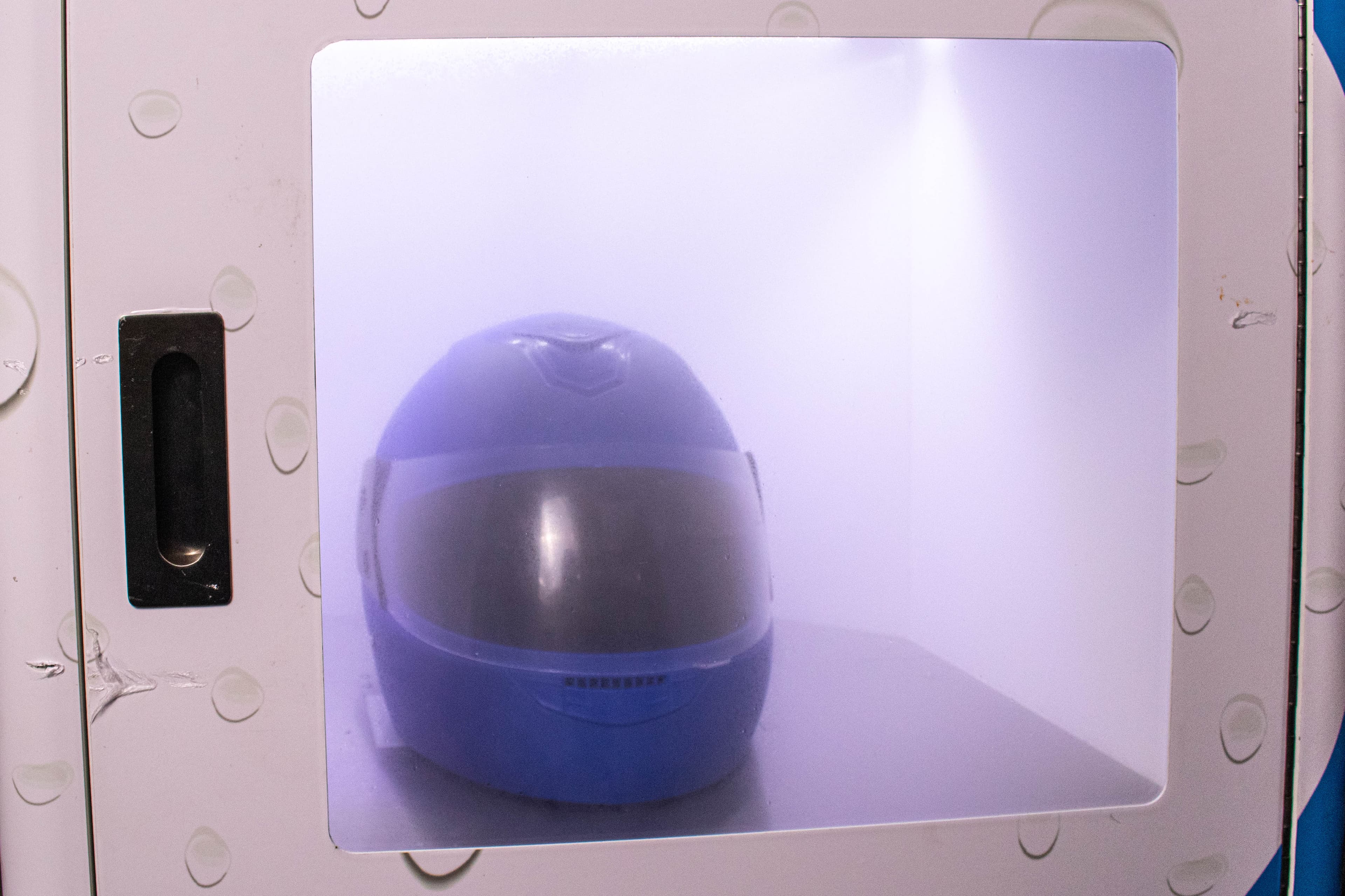 Clean, refreshed helmet after Helmet Hub sanitation